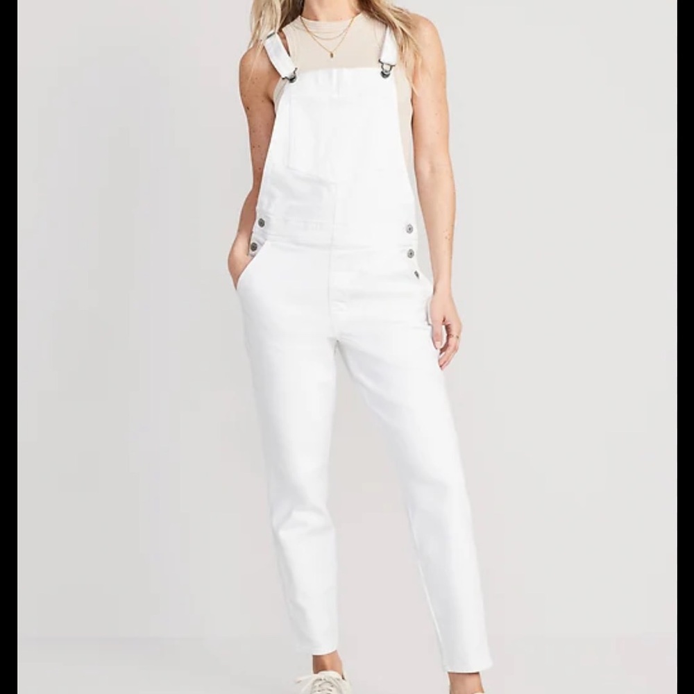 GAP White Denim Overalls Modern Tailored Fit (SOLD OUT)